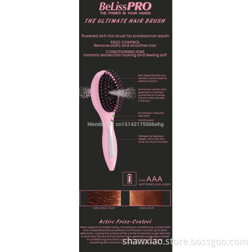 BelissPRO ionic hair comb